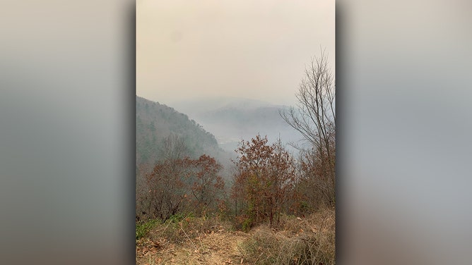 The Matts Creek Fire is 4 miles southeast of Glasgow, Virginia and 5 miles northwest of Big Island, Virginia. The fire is located south of US-501 and the James River within the James River Face Wilderness on the Jefferson National Forest.