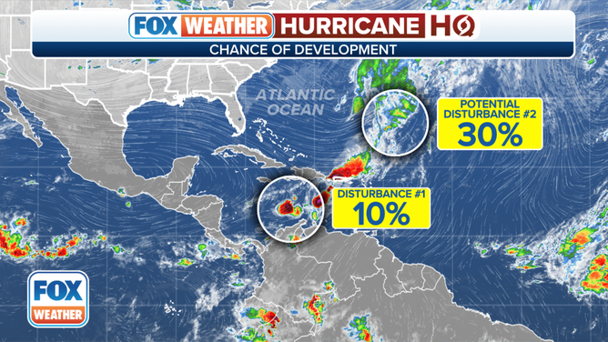 An overview of the tropical Atlantic Ocean on Monday, November 20, 2023.