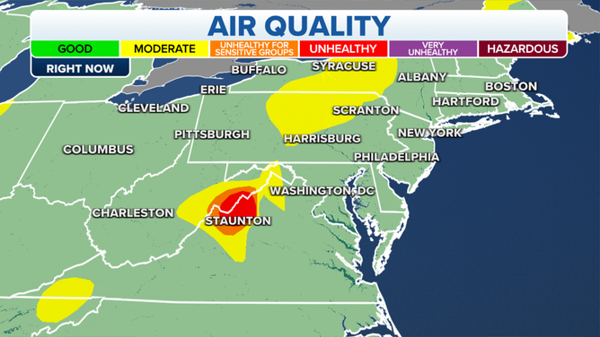 Current Air Quality Index.