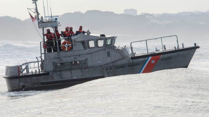 Scenes from search and rescue efforts by the Coast Guard Sector San Francisco near Half Moon Bay on Saturday, Nov. 25, 2023