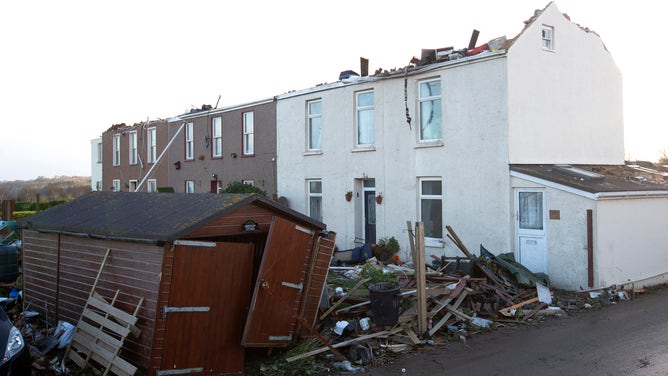 Clear Up Begins After Storm Ciaran Causes Destruction