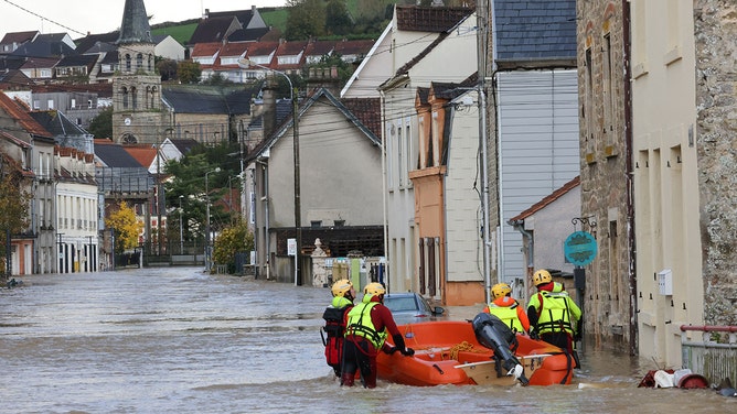 7 injured as storm-swollen rivers bring flooding to northern France