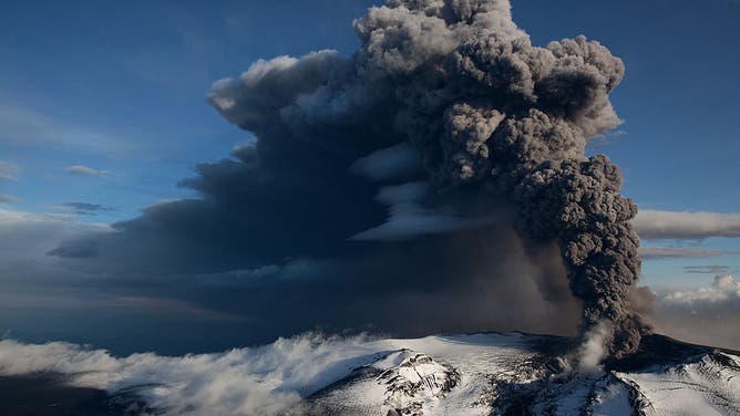 Eruption Of Eyjafjallajokull Volcano In Iceland