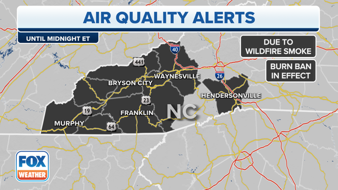 North Carolina Air Quality Alerts