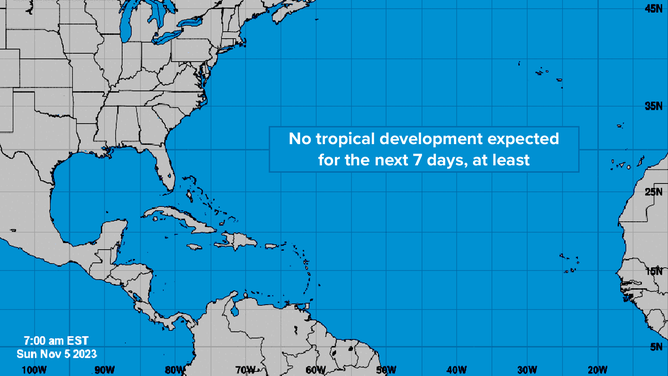 Nothing happening in the Atlantic basin as of Nov. 5.