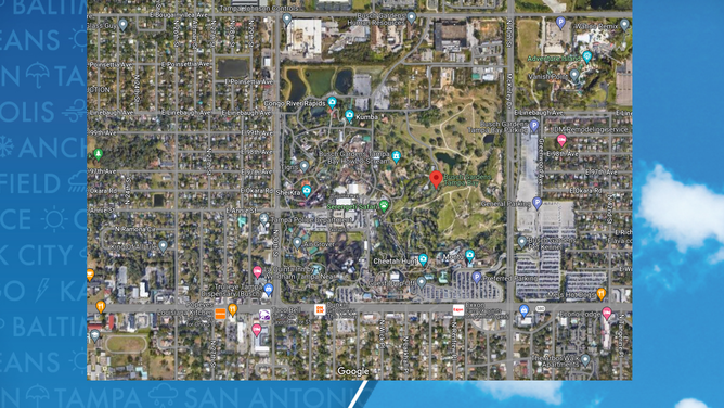 Google map of Busch Gardens Tampa Bay