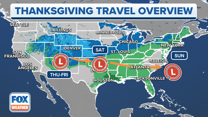 The Thanksgiving travel overview.