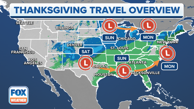 A Thanksgiving travel overview.