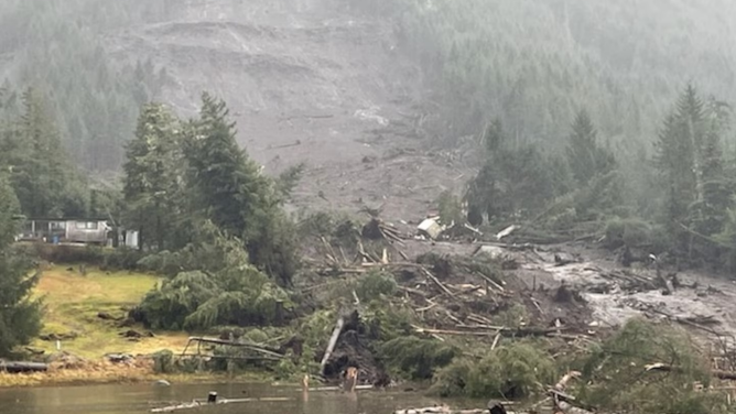 Mudslide in Wrangell