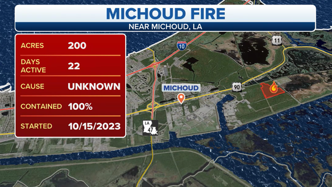 Information on the Michoud Fire in Louisiana.