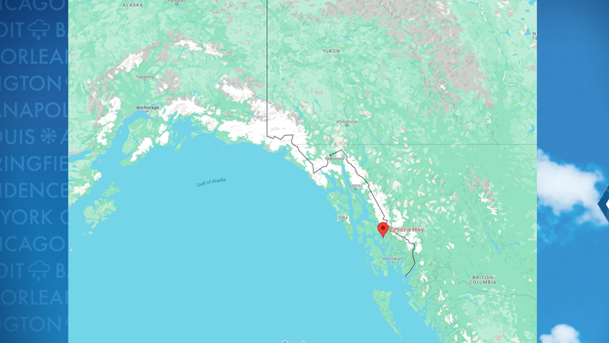 Erdrutschkarte von Alaska