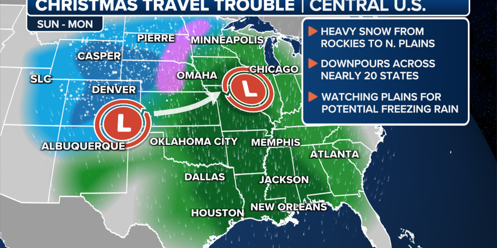 Central US Storm Packing Heavy Snow, Flooding Rain Could Disrupt ...