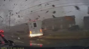 Watch: Dashcam video shows driver getting caught in Clarksville tornado