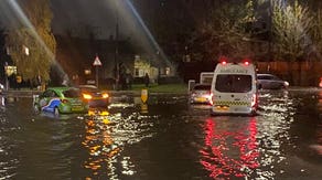 Watch: Flooding in London leaves vehicles stranded as rivers rise