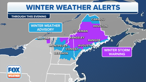 The Daily Weather Update from FOX Weather: Winter storm dumps snow in New England as more rain soaks Northwest