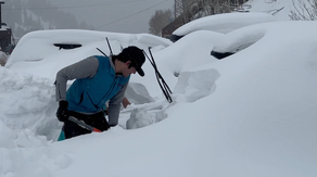 Watch: Vehicles disappear under 4 feet of snow in Utah