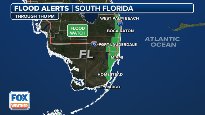Flood Alerts in effect in South Florida.