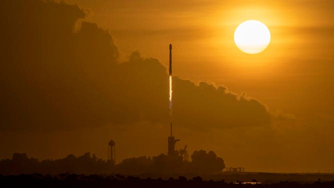 A SpaceX Falcon 9 rocket launches from Florida during one of its 19 missions.