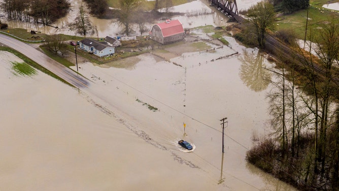 Atmospheric River Conditions In Pacific Northwest Brings Heavy Rains And Flooding To Region