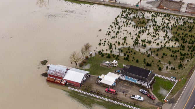 Atmospheric River Conditions In Pacific Northwest Brings Heavy Rains And Flooding To Region
