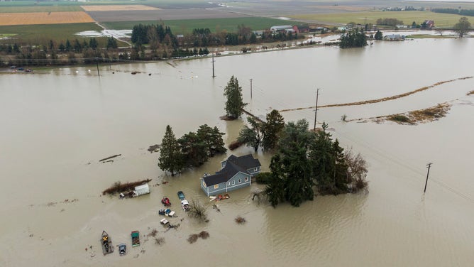 Atmospheric River Conditions In Pacific Northwest Brings Heavy Rains And Flooding To Region