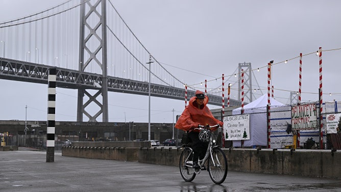 Rainy day in San Francisco Bay Area