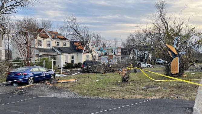 The Nashville community of Madison was severely damaged during the tornado on Saturday, Dec. 9, 2023.