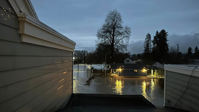Flooding in Silvana, Washington, on Tuesday, Dec. 5, 2023.