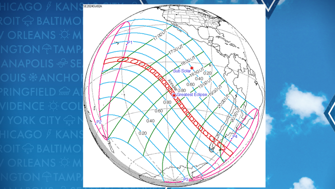 Annular solar eclipse map 2024