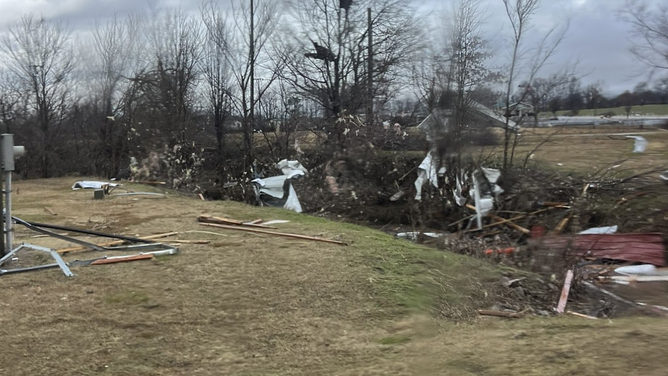 Tornado damage in Rutherford, TN. Dec. 9, 2023.