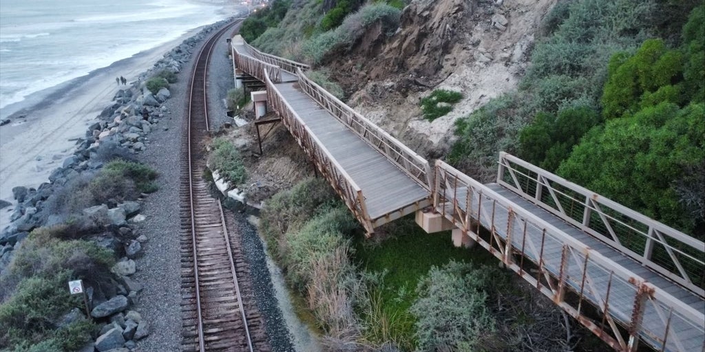 Train service in southern Orange County has been suspended after a