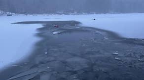 Fisherman dies after falling through ice in New York