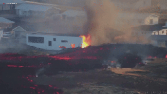 State of emergency declared as volcano erupts and destroys homes