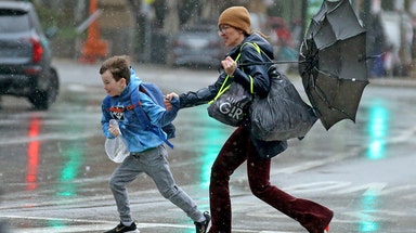 Rare nor'easter to begin thrashing Northeast overnight with powerful winds, drenching rain