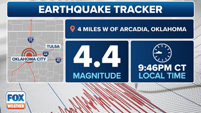 Magnitude 4.4 quake in Oklahoma