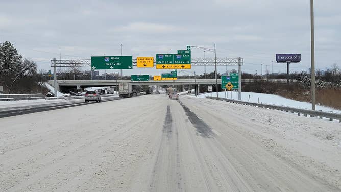 Snowfall in Nashville. Jan. 15-16, 2024.