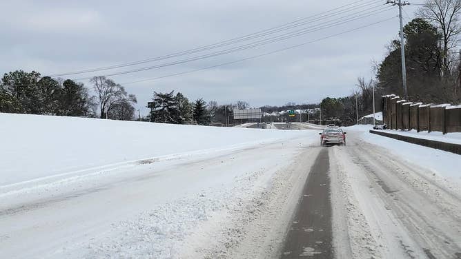 Snowfall in Nashville. Jan. 15-16, 2024.