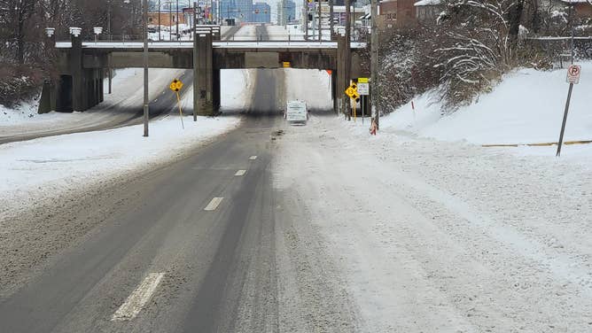 Snowfall in Nashville. Jan. 15-16, 2024.