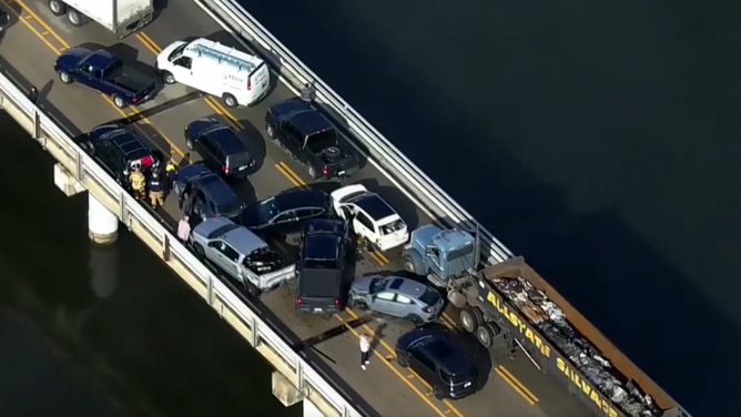 Chesapeake Bay Bridge Reopens After Multi Vehicle Crash In Dense Fog   Bay Bridge Crash 