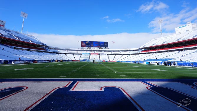 Scenes inside Highmark Stadium in Orchard Park, New York on Jan. 15, 2024 as the Buffalo Bills get ready to host the Pittsburgh Steelers following a lake-effect snowstorm. (Image: Buffalo Bills/NFL)