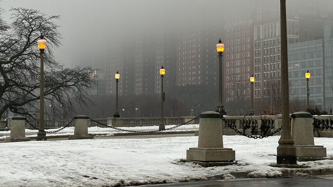 Freezing rain led to icy conditions in Chicago on Tuesday, Jan. 23, 2024.