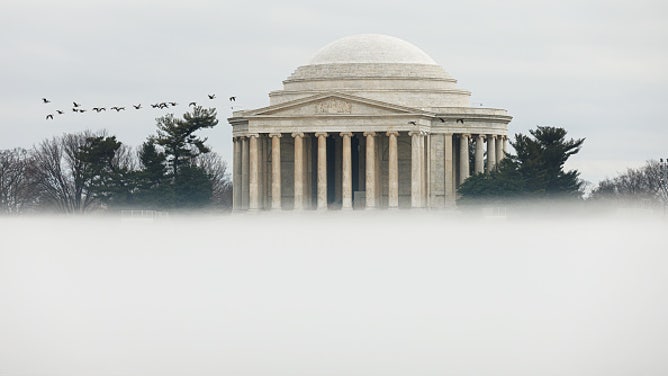 1-25-24 Fog On National Mall Tidal Basin