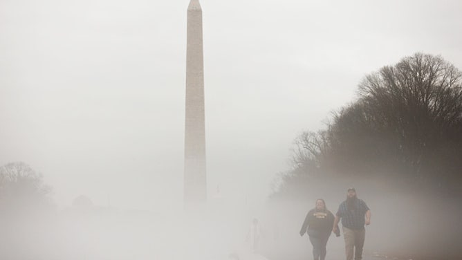 1-25-24 Fog On National Mall Tidal Basin