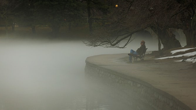 1-25-24 Fog On National Mall Tidal Basin