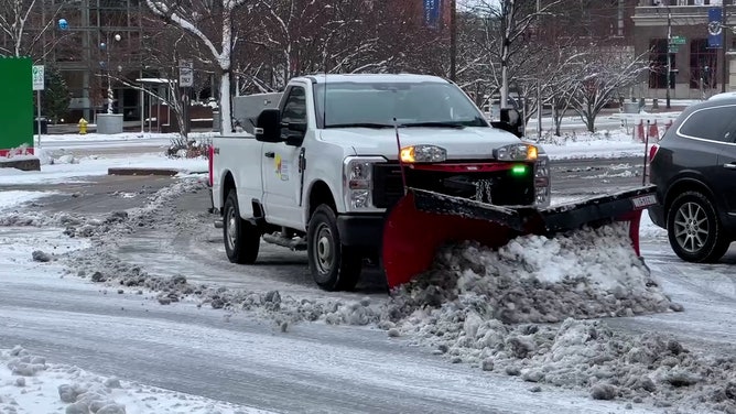 It was a snowy morning in Grand Rapids, Michigan, on Saturday. Lake-effect snow will continue to be a problem throughout the afternoon. Winter Storm Warnings have been issued across most of the state.