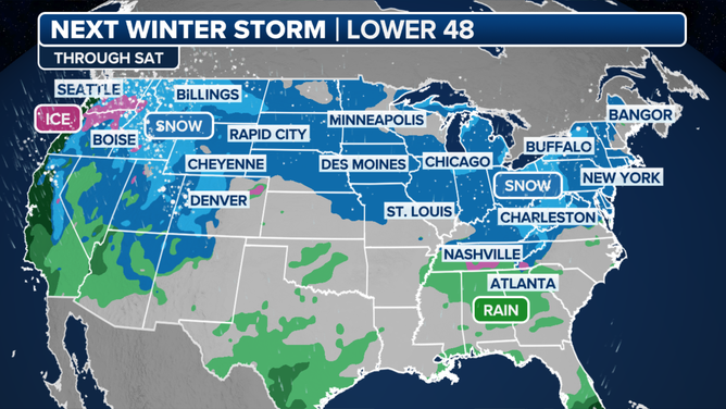 The next cross-country storm could bring snow to 30 states.