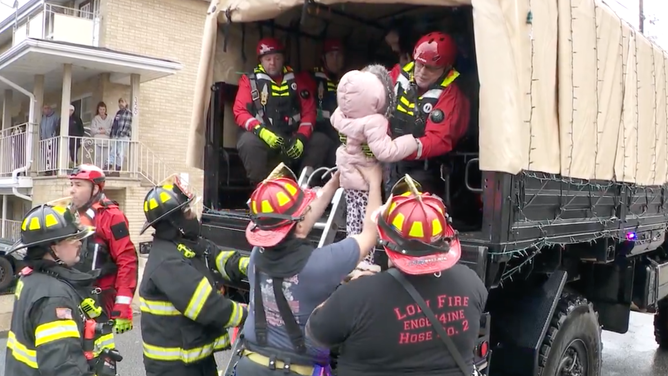 Lodi Fire Department rescues a family from a flooded home on Jan. 10, 2024.