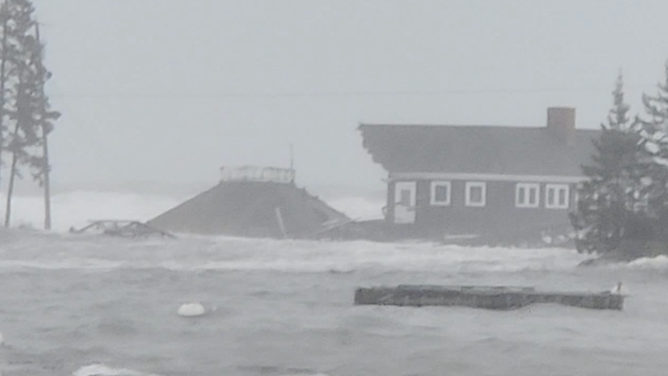 The cookhouse, washed away.