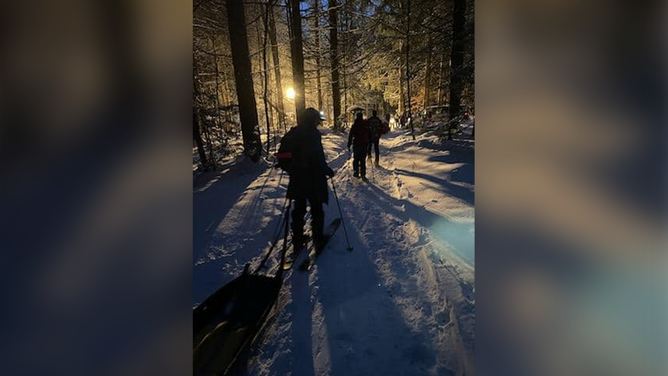 Skiers are rescued from the Vermont backcountry on Saturday, Jan. 20, 2024.