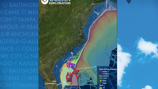 NOAA mapping of oceans